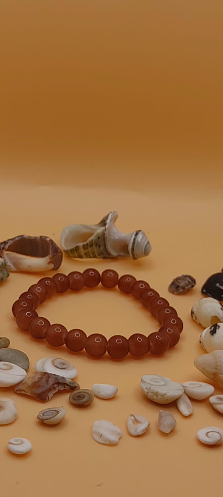 Amber Brown Beaded Bracelet original photo