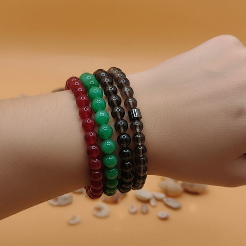 Beaded Bracelet Pack stacked on wrist