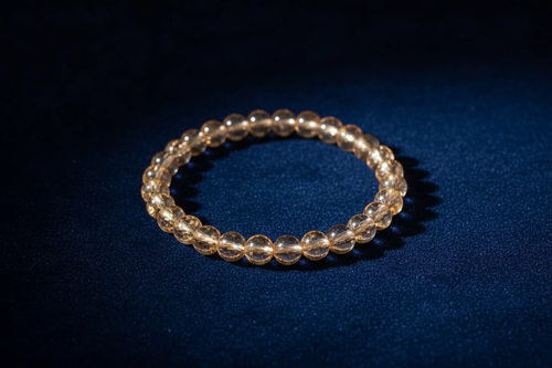Bracelet on navy blue velvet