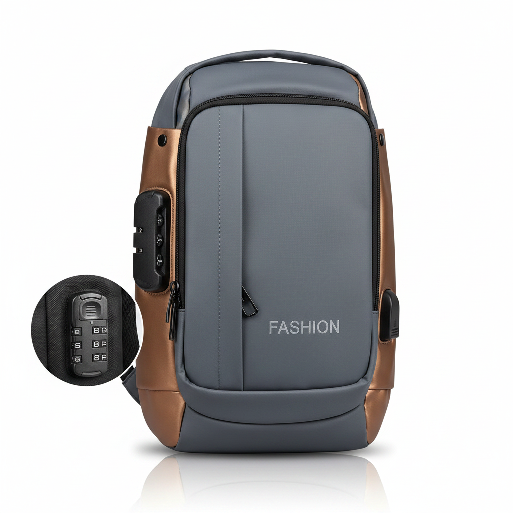 FASHION Anti-Theft Backpack - Grey